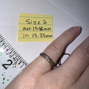 Sterling Silver Celtic Ring, Size 2